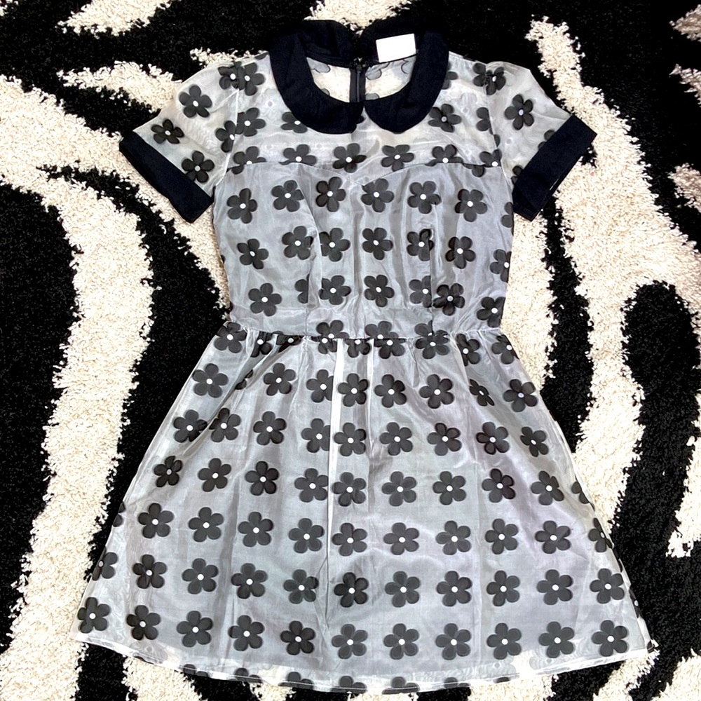 Retro 1960s Mod Flower Dress
